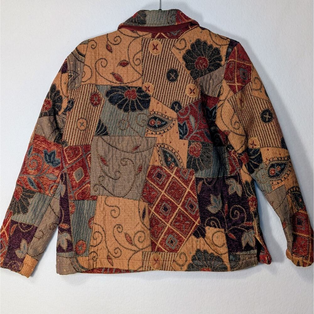 Coldwater Creek Patchwork Tapestry Jacket Blazer … - image 2